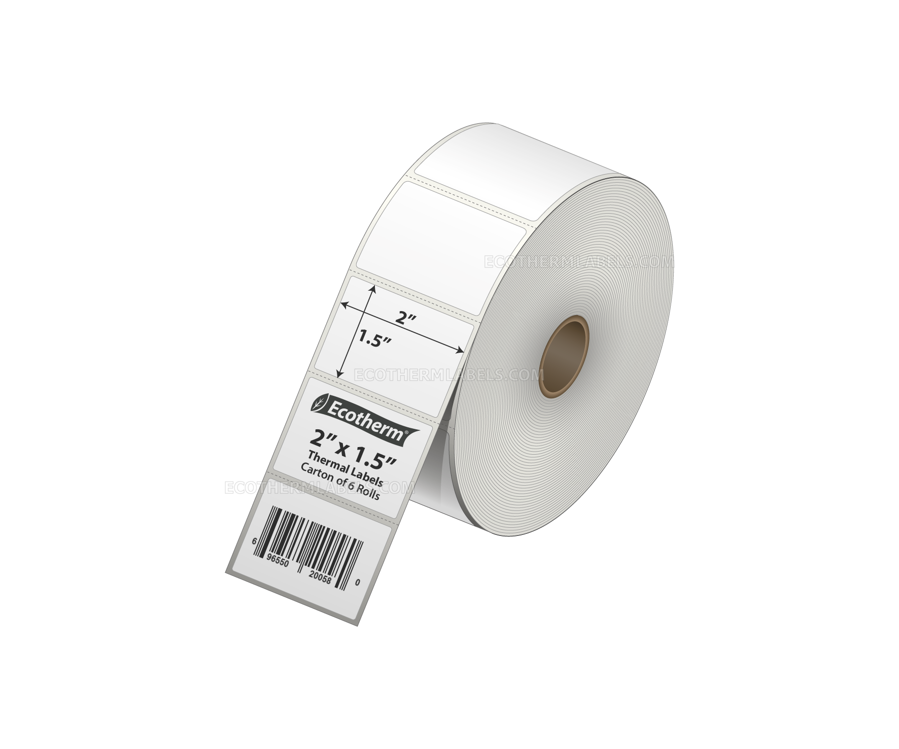 RD-2-15-960-1 - Zebra 2 x 1.5 Direct Thermal Labels