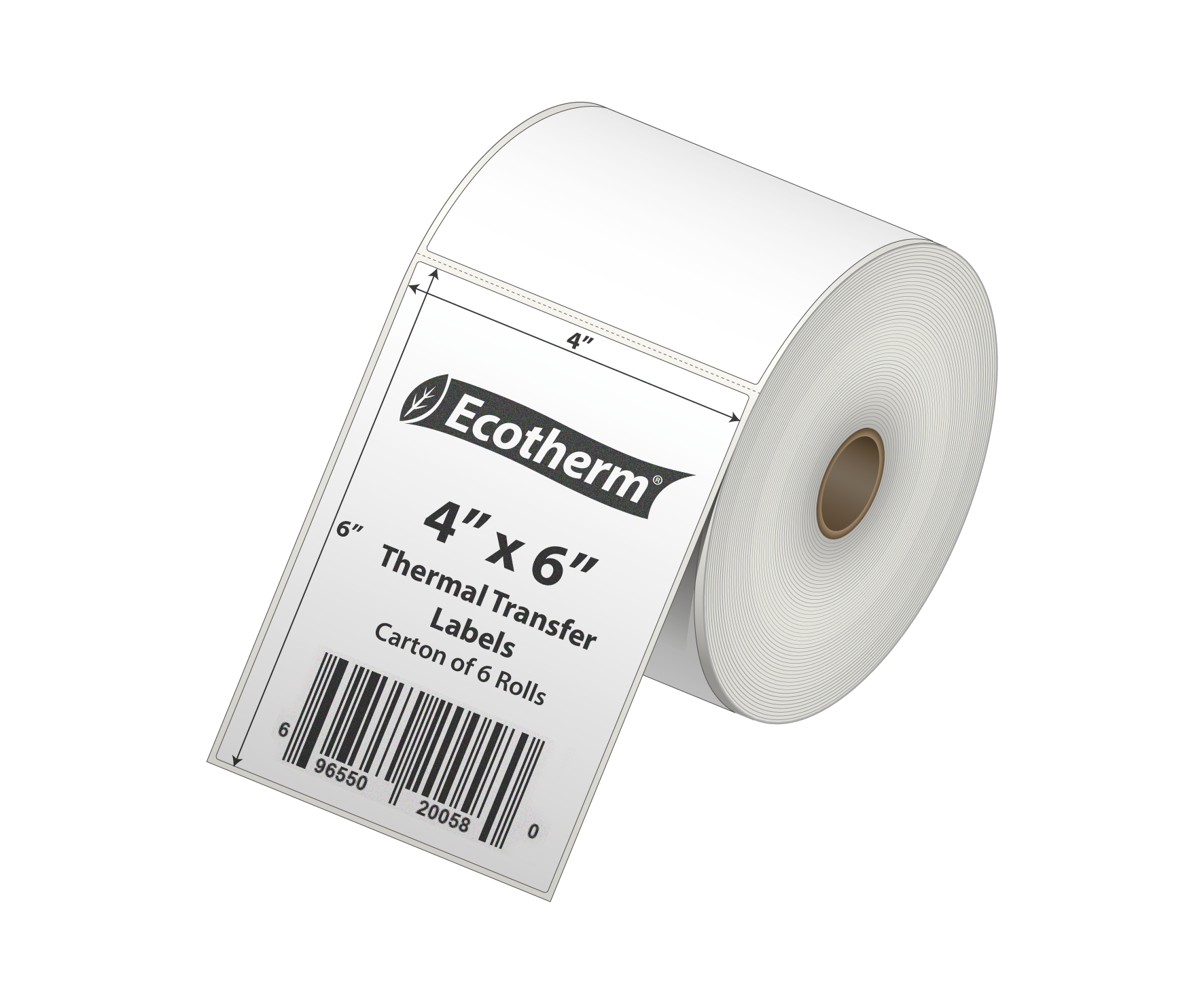 E06176 - Honeywell 4 x 6.5 Thermal Transfer Paper Label